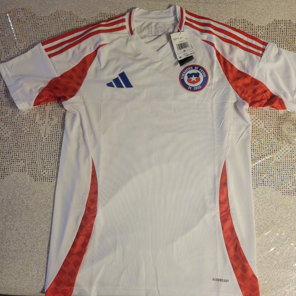 Chile 24/25 Adidas Away Aeroready Football Jersey Shirt IQ0674 NWT Medium